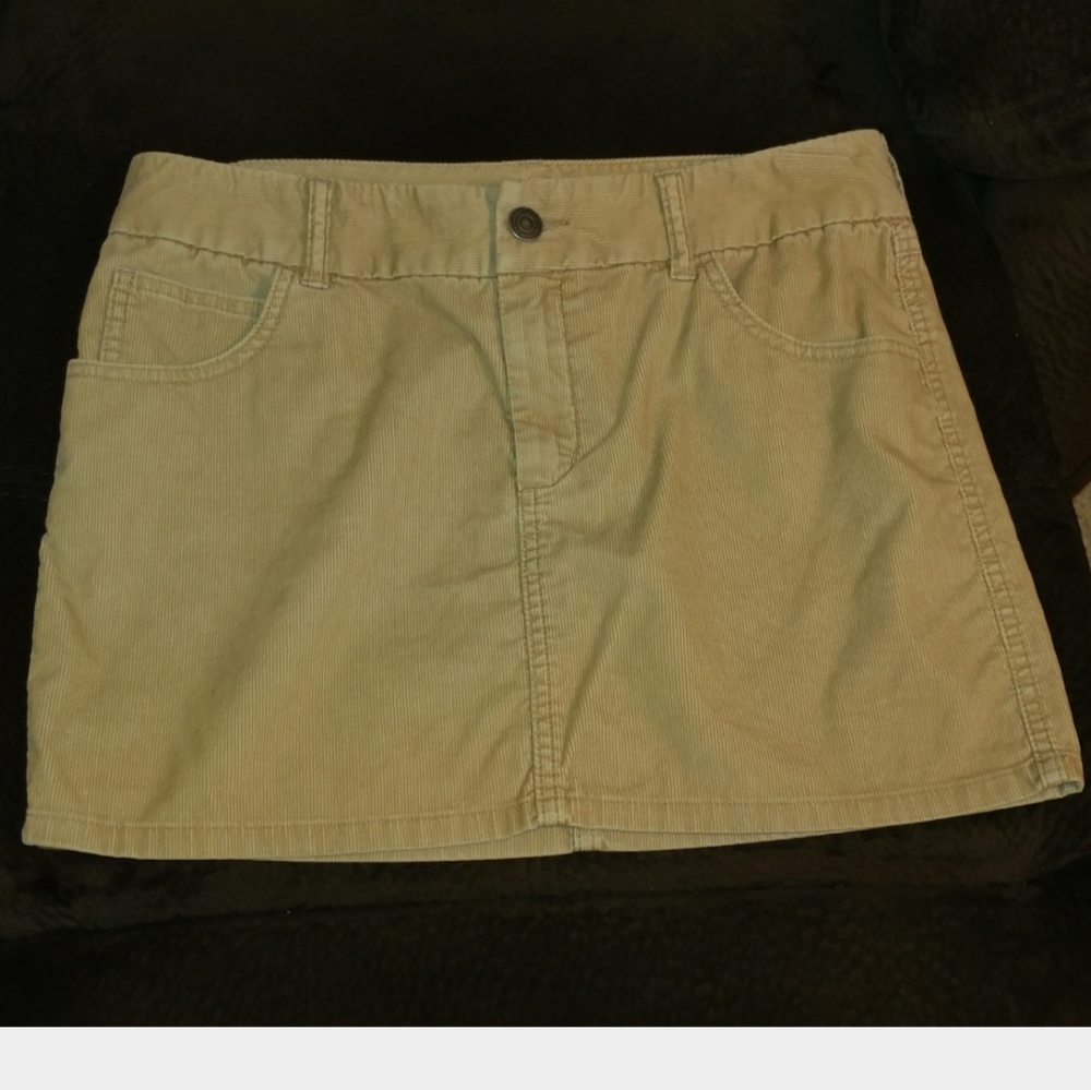Corduroy mini skirt